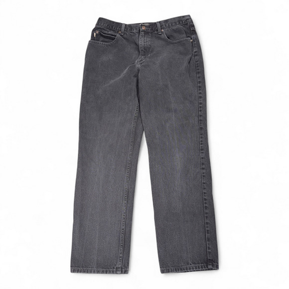 LL Bean Jeans Mens 34x30 Black Classic Fit Denim Outdoor Cotton Gorpcore Y2K - Picture 1 of 9
